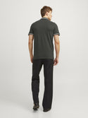 Jack & Jones Mens Paulos Play Slim Fit Short Sleeve Polo-FOREST NIGHT - Borderland Muff