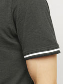 Jack & Jones Mens Paulos Play Slim Fit Short Sleeve Polo-FOREST NIGHT - Borderland Muff