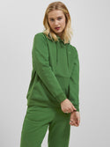 JJXX ladies Abbie Overhead Relaxed Fit Hooded Sweatshirt-GREEN - Borderland Muff