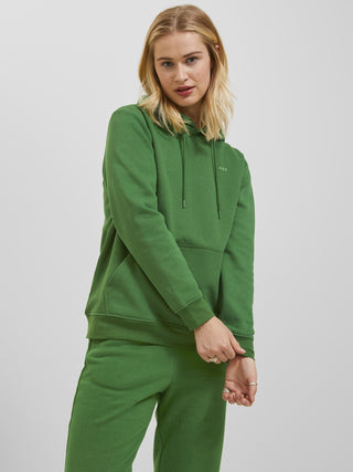 JJXX ladies Abbie Overhead Relaxed Fit Hooded Sweatshirt-GREEN - Borderland Muff