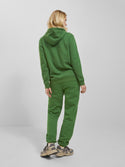 JJXX ladies Abbie Overhead Relaxed Fit Hooded Sweatshirt-GREEN - Borderland Muff
