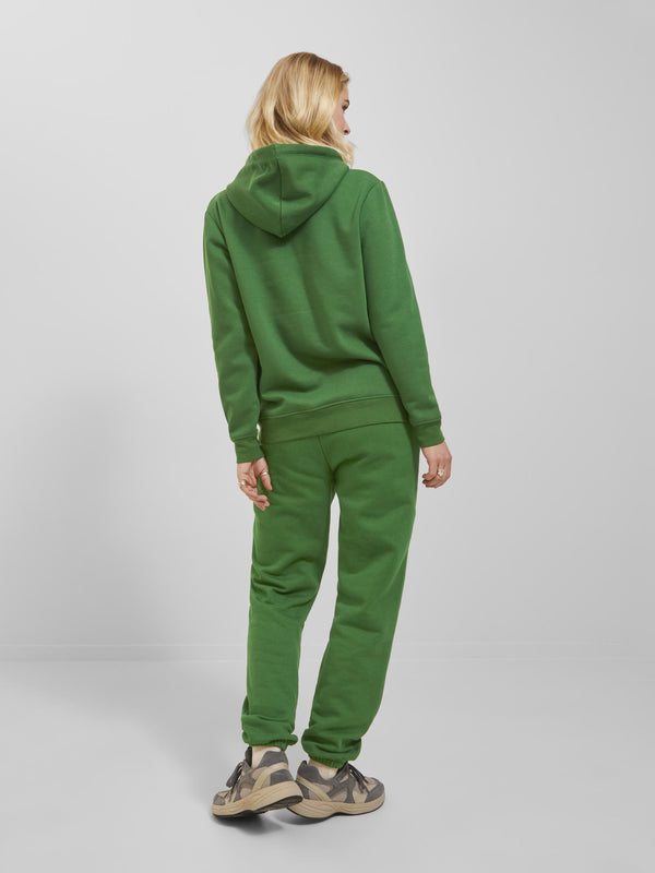 JJXX ladies Abbie Overhead Relaxed Fit Hooded Sweatshirt-GREEN - Borderland Muff