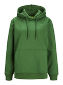 JJXX ladies Abbie Overhead Relaxed Fit Hooded Sweatshirt-GREEN - Borderland Muff