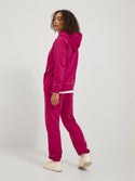 JJXX ladies Abbie Overhead Relaxed Fit Hooded Sweatshirt-CERISE - Borderland Muff