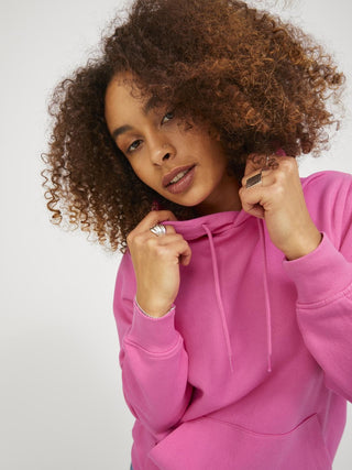 JJXX ladies Abbie Overhead Relaxed Fit Hooded Sweatshirt-ROSE - Borderland Muff