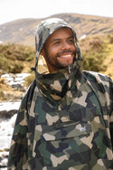 Mac in a Sac Adults Waterproof Breathable Windproof Unisex Packable Poncho-CAMO GREEN - Borderland Muff