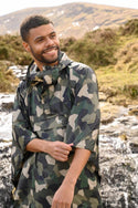 Mac in a Sac Adults Waterproof Breathable Windproof Unisex Packable Poncho-CAMO GREEN - Borderland Muff