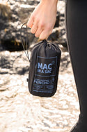 Mac in a Sac Adults Waterproof Breathable Windproof Unisex Packable Poncho-BLACK - Borderland Muff