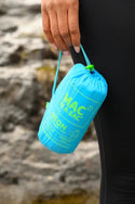 Mac in a Sac Adults Waterproof Breathable Windproof Unisex Origin Packable Jacket -NEON BLUE - Borderland Muff