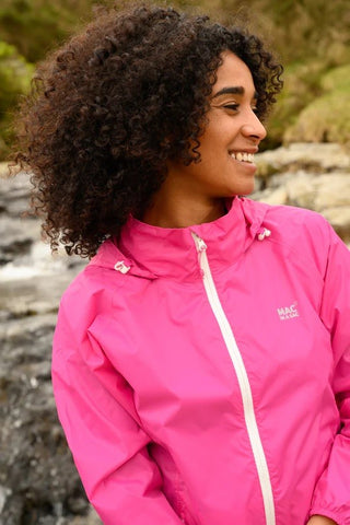 Mac in a Sac Adults Waterproof Breathable Windproof Unisex Origin Packable Jacket-PINK - Borderland Muff