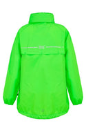 Mac in a Sac Kids Waterproof Breathable Windproof Packable Origin Jacket-NEON GREEN - Borderland Muff