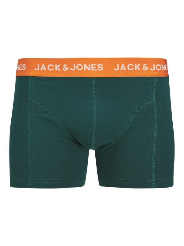 Jack & Jones Mick 3 Pack Cotton Stretch Trunks-DEEP BLUE - Borderland Muff