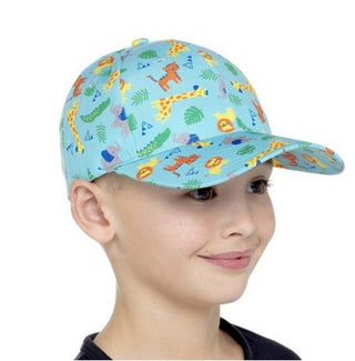 Kids Animal Print Baseball Cap-BLUE