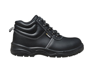 Fort Workforce Leather Safety Boots-BLACK - Borderland Muff