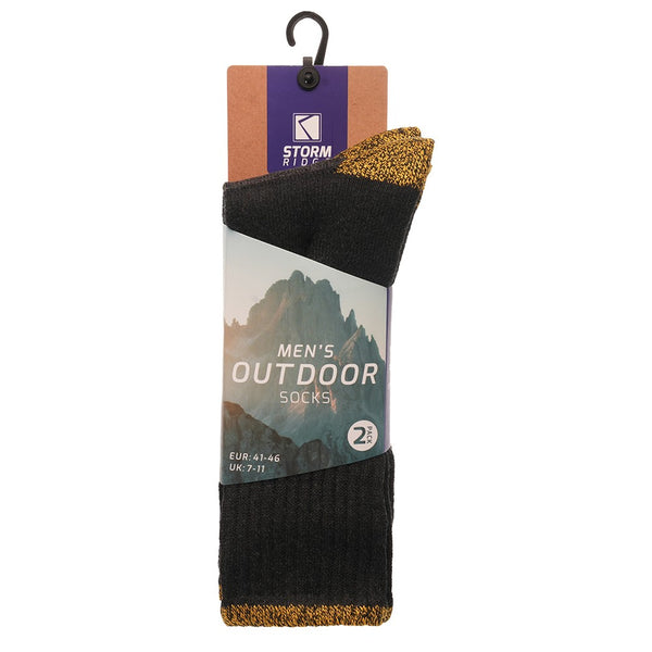Mens 2 Pack 1014 Outdoor Sock Sizes 7-11 - Borderland Muff