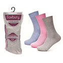 Ladies 3 Pack 498 Softtop Socks Size 4-7 - Borderland Muff
