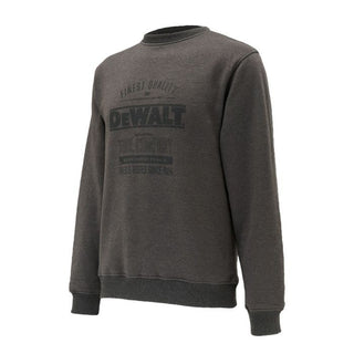 DeWalt Mens Delaware Crew Neck Regular Fit Work Top Sweatshirt-CHARCOAL - Borderland Muff