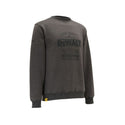 DeWalt Mens Delaware Crew Neck Regular Fit Work Top Sweatshirt-CHARCOAL - Borderland Muff