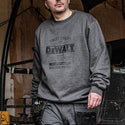DeWalt Mens Delaware Crew Neck Regular Fit Work Top Sweatshirt-CHARCOAL - Borderland Muff