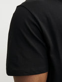 Jack & Jones Mens Plus Size Loose Fit Bradley Short Sleeve T-Shirt-BLACK - Borderland Muff
