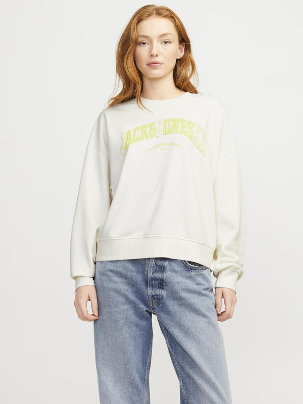 JJXX Ladies Ava Relaxed Fit Crew Neck Sweat-VANILLA - Borderland Muff