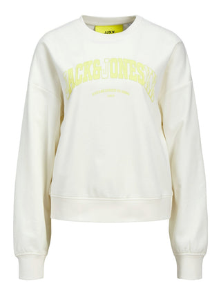 JJXX Ladies Ava Relaxed Fit Crew Neck Sweat-VANILLA - Borderland Muff