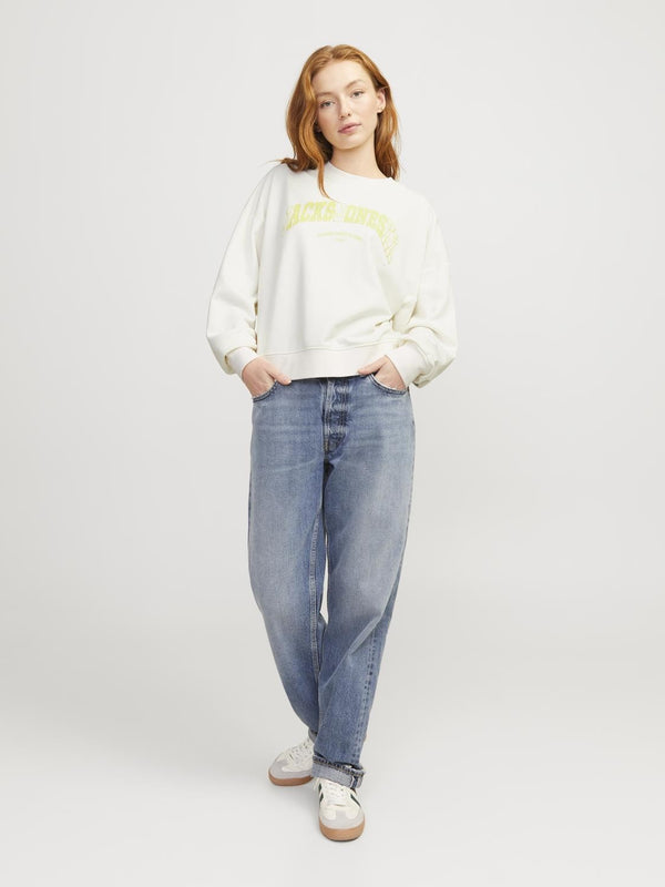 JJXX Ladies Ava Relaxed Fit Crew Neck Sweat-VANILLA - Borderland Muff