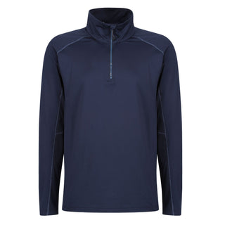 Regatta Men's Printable Core Stretch Half Zip Midlayer Ideal For Work-NAVY - Borderland Muff