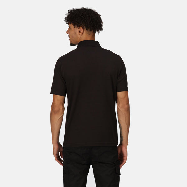 Regatta Men's 65/35 Short Sleeve Pro Work Polo Shirt-BLACK - Borderland Muff
