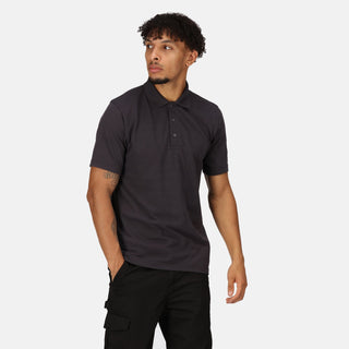 Regatta Men's 65/35 Short Sleeve Pro Work Polo Shirt-SEAL GREY - Borderland Muff