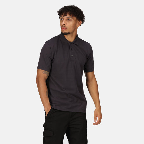 Regatta Men's 65/35 Short Sleeve Pro Work Polo Shirt-SEAL GREY - Borderland Muff