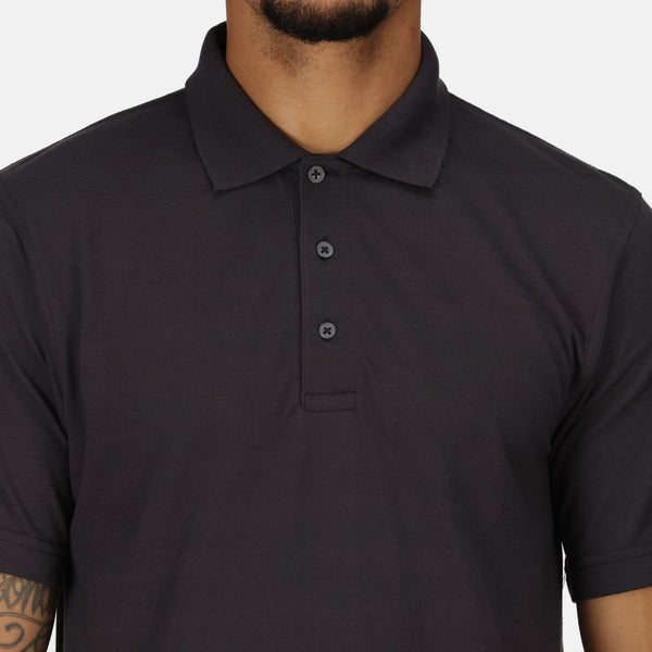Regatta Men's 65/35 Short Sleeve Pro Work Polo Shirt-SEAL GREY - Borderland Muff