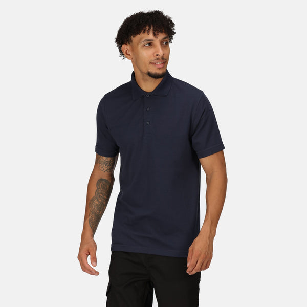 Regatta Men's 65/35 Short Sleeve Pro Work Polo Shirt-NAVY - Borderland Muff