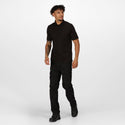 Regatta Men's 65/35 Short Sleeve Pro Work Polo Shirt-BLACK - Borderland Muff