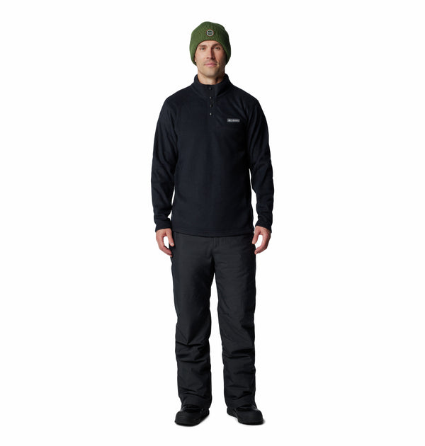 Columbia Men's Steens Mountain II Regular Fit Half Snap Fleece-BLACK - Borderland Muff