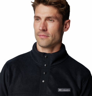 Columbia Men's Steens Mountain II Regular Fit Half Snap Fleece-BLACK - Borderland Muff