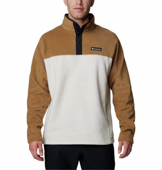 Columbia Men's Steens Mountain II Regular Fit Half Snap Fleece-STONE - Borderland Muff