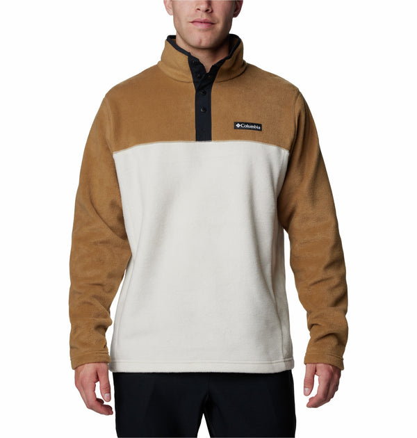 Columbia Men's Steens Mountain II Regular Fit Half Snap Fleece-STONE - Borderland Muff