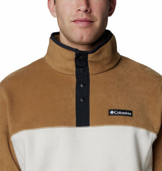 Columbia Men's Steens Mountain II Regular Fit Half Snap Fleece-STONE - Borderland Muff