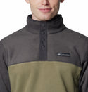 Columbia Men's Steens Mountain II Regular Fit Half Snap Fleece-STONE GREEN - Borderland Muff