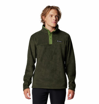 Columbia Men's Steens Mountain II Regular Fit Half Snap Fleece-GREEN - Borderland Muff