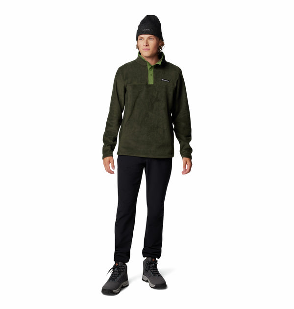 Columbia Men's Steens Mountain II Regular Fit Half Snap Fleece-GREEN - Borderland Muff