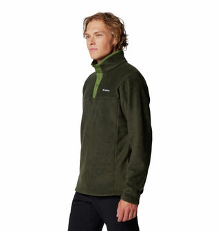 Columbia Men's Steens Mountain II Regular Fit Half Snap Fleece-GREEN - Borderland Muff