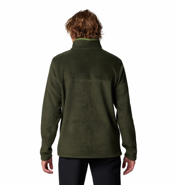 Columbia Men's Steens Mountain II Regular Fit Half Snap Fleece-GREEN - Borderland Muff