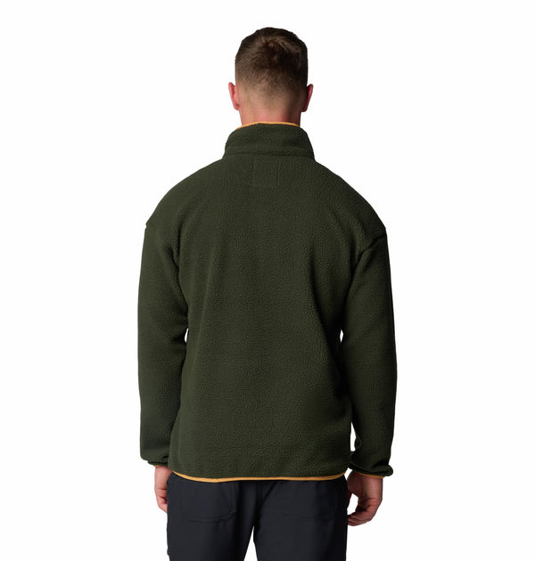 Columbia Mens Helvetia II Regular Fit Half Snap Fleece-GREEN - Borderland Muff