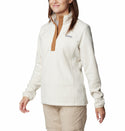 Columbia Ladies Benton Springs 1/2 Snap Pullover Fleece-CHALK - Borderland Muff