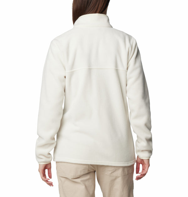 Columbia Ladies Benton Springs 1/2 Snap Pullover Fleece-CHALK - Borderland Muff