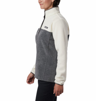 Columbia Ladies Benton Springs 1/2 Snap Pullover Fleece-URBAN GREY - Borderland Muff
