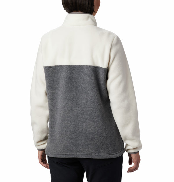 Columbia Ladies Benton Springs 1/2 Snap Pullover Fleece-URBAN GREY - Borderland Muff