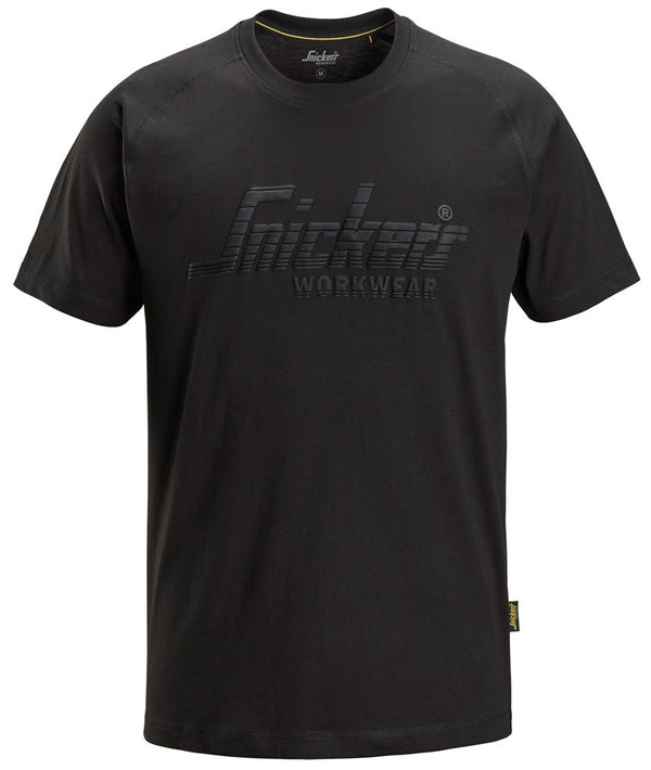 Snickers Men's Short Sleeve Logo T-shirt-BLACK - Borderland Muff